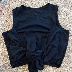 Lululemon Black Tie-Front Tank Top